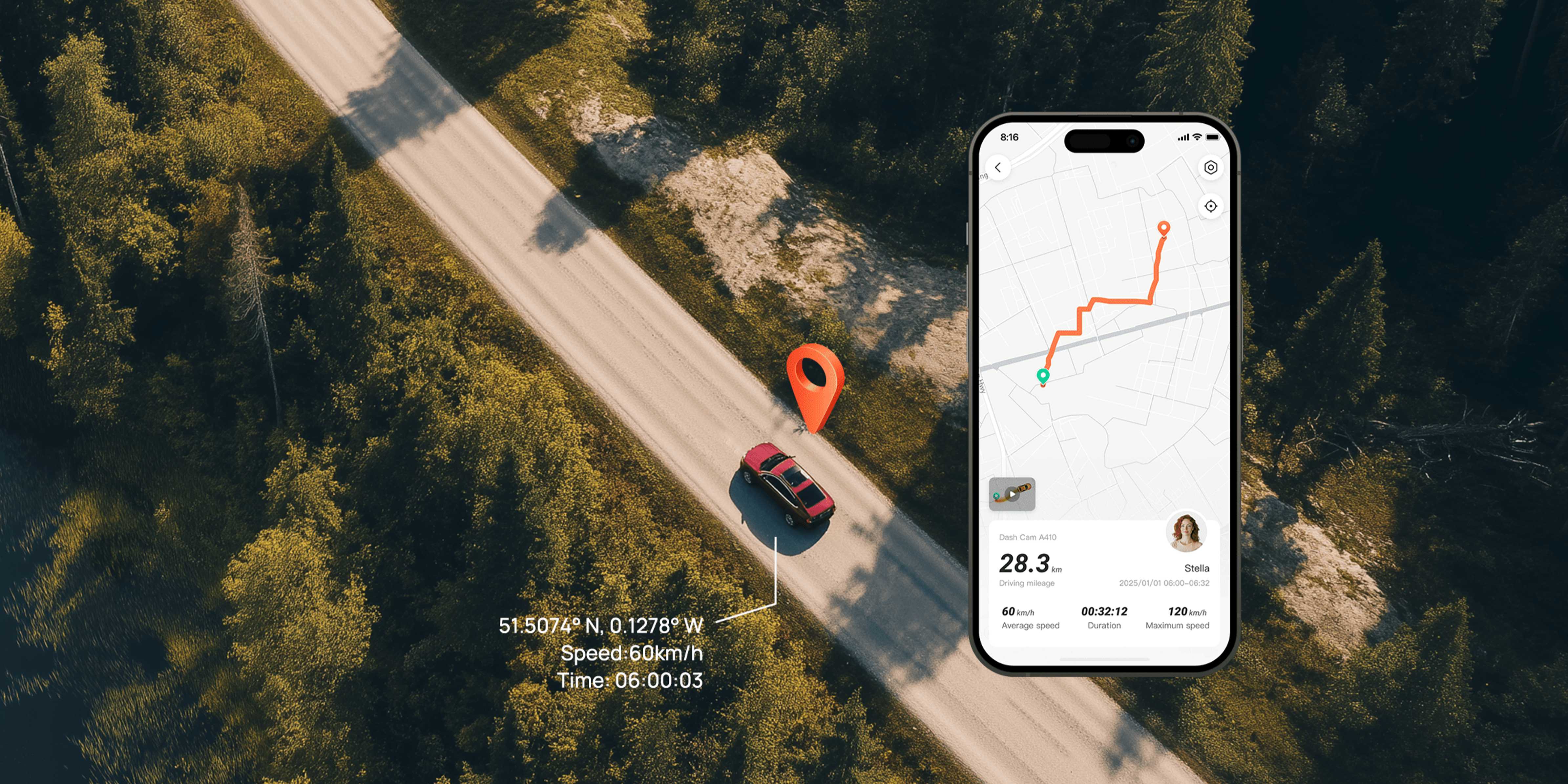 70mai dash cam a410 palubní kamera GPS 1 evtech_cz_1